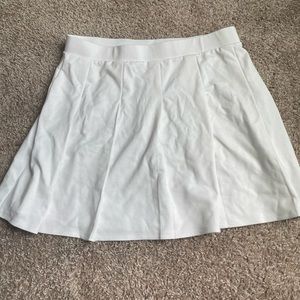Wild Fable | White Pleated Skater Skirt
